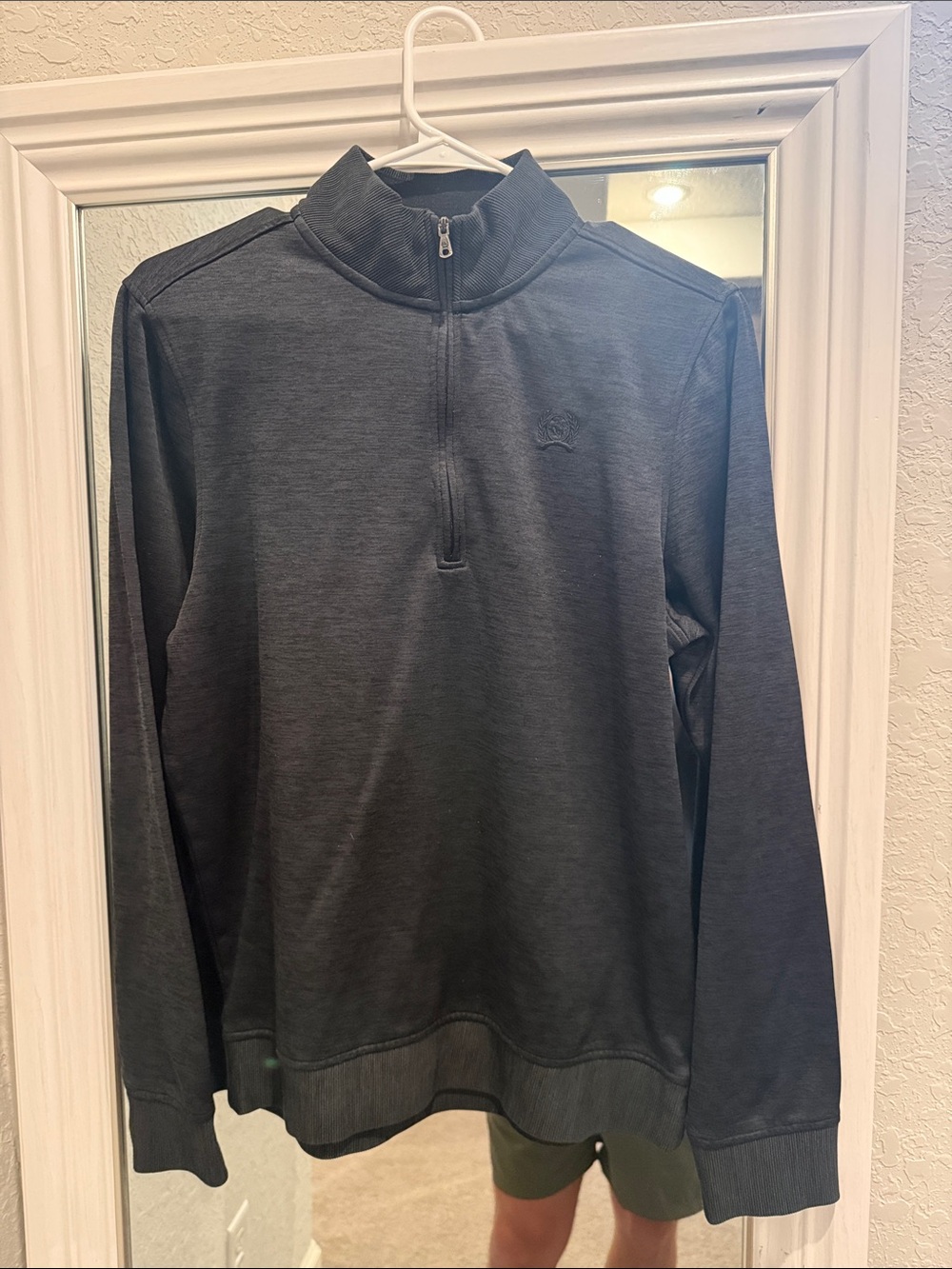 Cinch Men's Dark Charcoal Quarter-Zip Pullover
